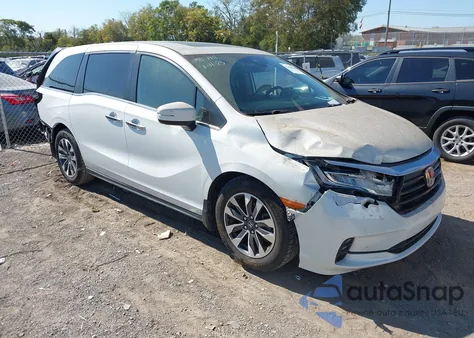 2022 Honda Odyssey Ex-L z USA, uszkodzony, nr VIN 5FNRL6H77NB021911